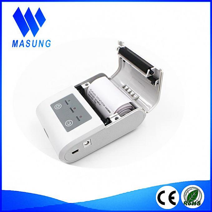QR-Zebra-Barcode-Etikettendrucker mit Mechanismus MS-215, mini thermischer Etikettendrucker