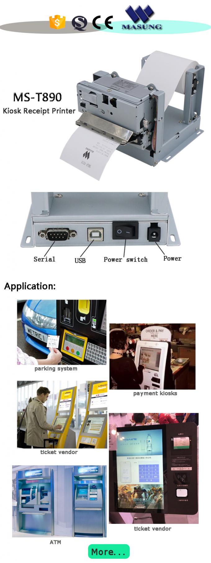 Multi Funktionskiosk-Empfangs-Drucker-Punktematrix-Maschine eingebetteter Empfang