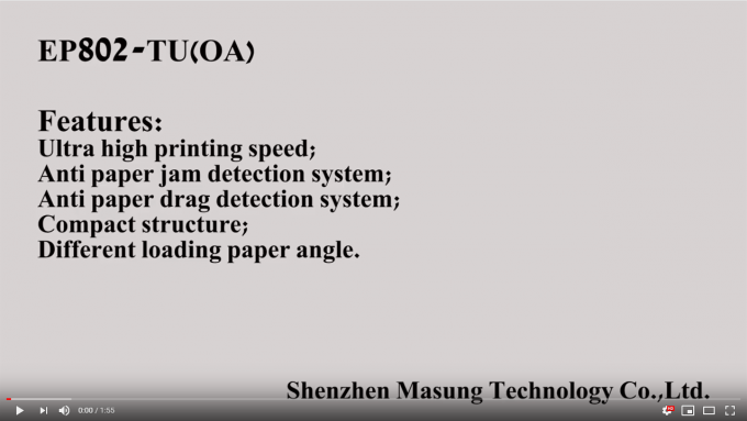 Lärmarme Geschwindigkeit des Karten-Drucker-Mechanismus-Papier-Rollen250mm/S für parkendes System