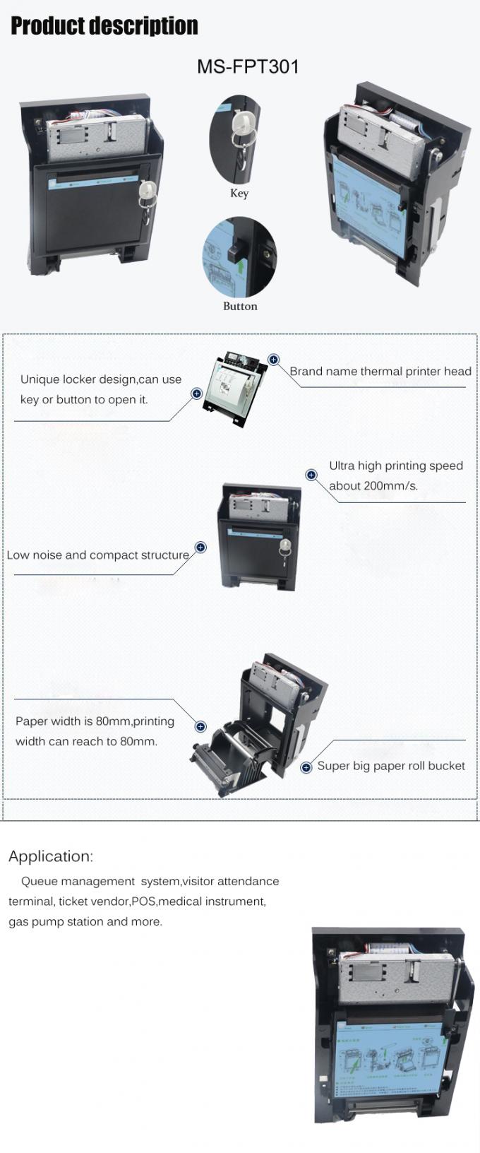 Thermal-Drucker Vorderteils MASUNG 80mm ladender Selbstthermal-Drucker Position für neuen Einzelhandelssupermarkt